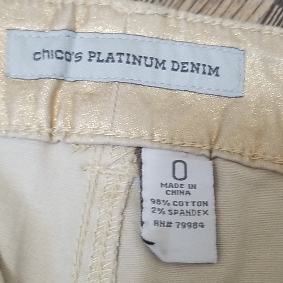 Chico's Shimmery Jeans - Picture 4 of 9